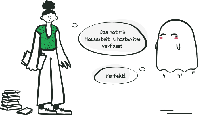 Der Student sucht intensiv nach einem akademischen Ghostwriter Hausarbeit schreiben lassen